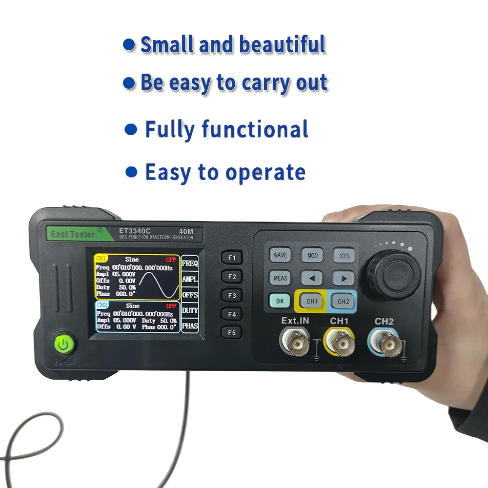 East Tester ET33C 20 MHz 40 MH – Dual Channel Arbitrary Waveform Function Generator 60Mhz Bewertung und Preis