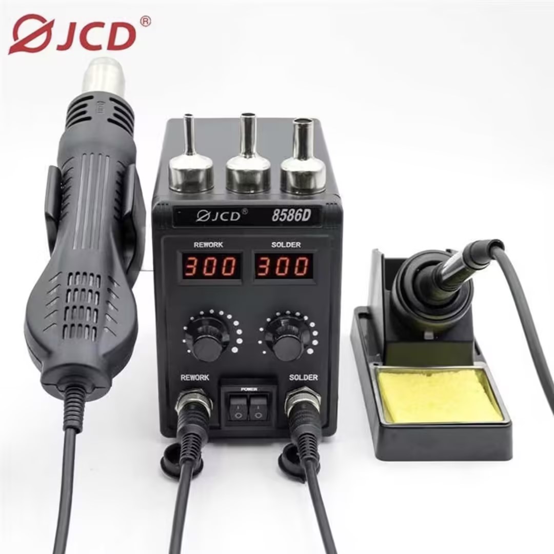 JCD 8586D 2-in-1 Lötstation He – Smd Rework Station Hot Air Soldering 2 In 1 Bewertung und Preis